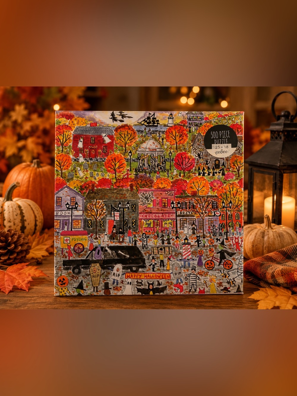 Halloween Parade 500-Piece Puzzle by Michael Storrings new